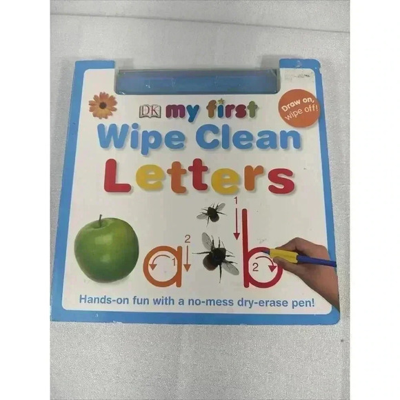 DK My First Wipe Clean Letters Board Book‎ 2007 Good Used Condition - Picture 1 of 7